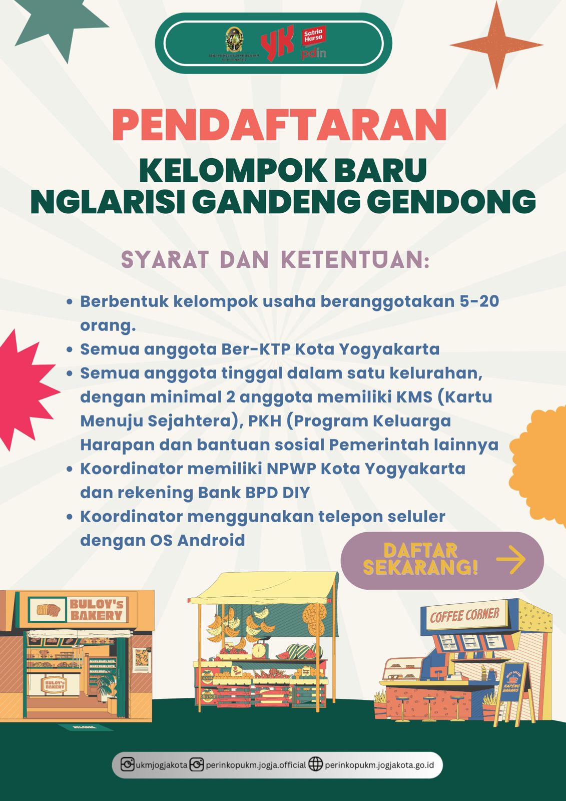 PENDAFTARAN KELOMPOK BARU NGLARISI GANDENG-GENDONG